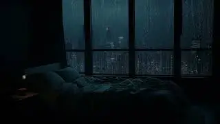 Sleep Soundly Tonight in a Warm Cozy Bed | Heavy Rain Ambience for Deep Relaxation