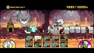 Battle Cats : Jinfore Volcano : Stage 14 : Infernal Crater Area 14