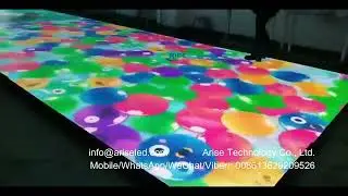 Floor Fixed Outdoor Interactive Video Led Stage Floor Led Mirror Dance 3d Magnetic Wedding Led Color