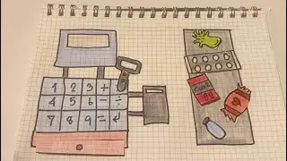 (🎀paper diy🎀) ASMR cash register💸 금전 등록기