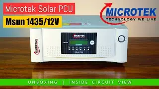 Microtek Solar Inverter PCU Msun 1435 / 12V [ Year 2020 Model ] Latest Version of 1135