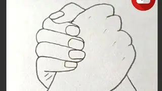 dessin facile | comment dessiner deux mains qui se tiennent | dessin kawaii | dessins facile