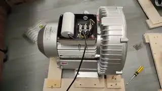 1.5KW 2HP single phase 220v ring blower operation test