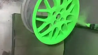 Neon Green Powder Coating Cinematic