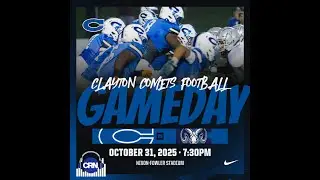 2nd Half Greater Neuse River 7-A Conference Football Championship Cleveland Rams VS Clayton Comets