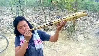 Singa- Traditional musical instrument of Rabha Tribe !