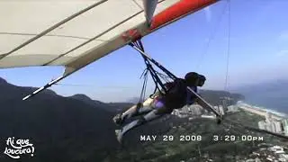 A&iacute; que #TBT! Narcisa voando de Asa Delta