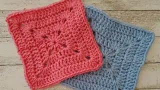 Easy Solid Granny Square | Granny Square Blanket | Crochet | Craft