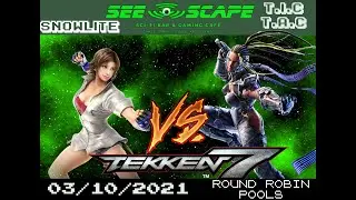 Seescape Timeskip #1 Tekken 7 Tournament Round Robin Pools Snowlite (Asuka) vs T.I.C.T.A.C (Raven)