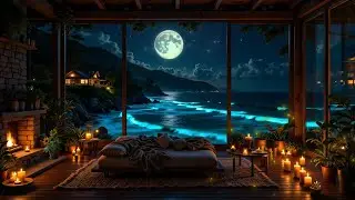 Fall Into Deep Healing Sleep - Ocean Waves Heal The Hurt - Calm The Mind, Melatonin Release