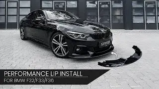 BMW F32 F33 F36 Front Performance Lip - Splitter Install