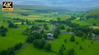 Arncliffe From The Air | An English Village in a Green Valley