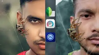 Face Spider Effect Photo Editing 2020 // Mobile Phone Photo Editing 2020 SHAKIL EDITING