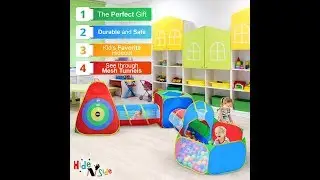 5pc Kids Ball Pit Tents and Tunnels