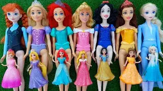 Disney Princesses vs Kuromi & Hello Kitty bag unboxing Satisfying ASMR DIY doll dress Miniature 
