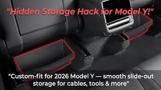 Transform Your Juniper Cabin: Under-Seat Storage Organizer for 2026+ Model Y!