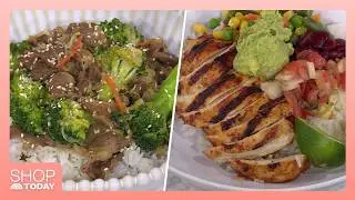 Meal Prep Ideas: A Chicken Burrito Bowl, Beef and Vegetable Stir-Fry and More