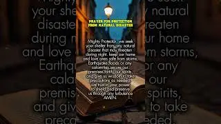 Prayer for protection from Natural Disaster