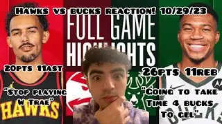 HAWKS UPSET BUCKS! Atlanta Hawks vs Milwaukee Bucks - Full Highlights | 2023-24 NBA Season REACTION