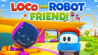 🚗🤖 मस्ती भरी रेस! | Robot aur Cartoon Car ki Funny Race | Kids Cartoon