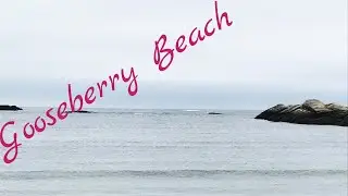 Relaxing Crashing Waves, 90th Stop Gooseberry Beach Sept 17, 2021 Noon  Fades to Black