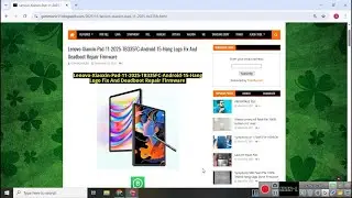 Lenovo Xiaoxin Pad 11 2025 TB335FC Android 15 Hang Logo Fix And Deadboot Repair Firmware
