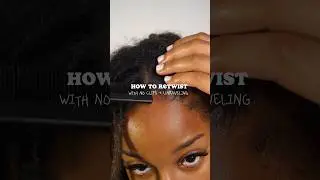 I can teach you how to retwist with no clips.. #locs #retwist