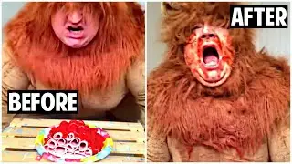 Eating like a LION! (Tik tok)