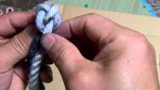 ロープの先端をほつれ止め加工する