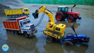 Diy diorama making mini motor water pump science project | Mini Tractor@PwnCreator