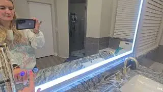 88 X 38 LED Bathroom Mirror- Backlit, Frontlit, Anti Fog, Dimmable (Product Link in Description)