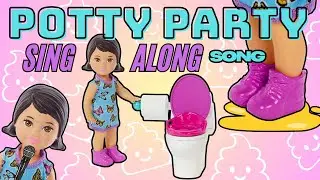 Learning Potty Training with Barbie | Kids Potty Dance Song | AWESMR x Little Creatures