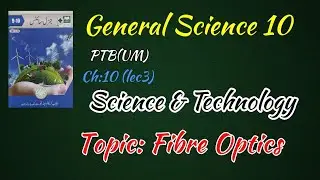 General Science 10, Chapter 10 Science & Technology LEC: 3 TOPIC: Fibre Optics