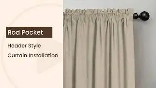Rod Pocket Header Style Curtain Installation ┃Argahome