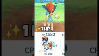 1 HP Mythical Keldeo Destroy Grunt Badly in Pokemon Go
