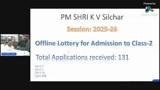 Offline Lottery for Class-2 Admission