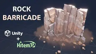 I made this Rock barricade effect using Hitem 3D AI in 15 minutes - Unity VFX tutorial