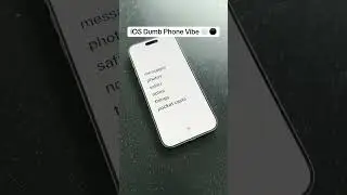 iOS 18 Dumb Phone home screen vibe ⚪️⚫️ #ios18 #homescreen #setup #aesthetic #minimalism #dumbphone