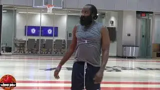James Harden Floater, Mid Range & Fadeaway Shooting Workout At Clippers Practice At Intuit Dome.