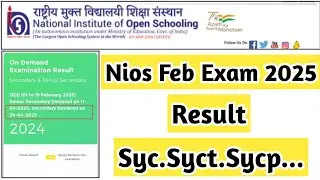 Nios February Exam Result Syc Syct Sycp | Task Is Helping (NIOS) #nios #ode #exam #result #public