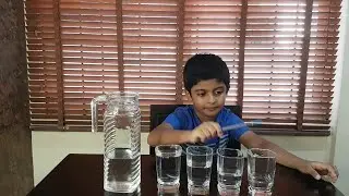 Musical glasses | Sound effects | Fun experiment for kids