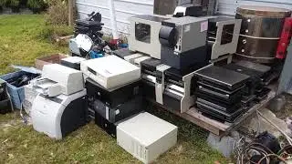 Huge E-Scrap Pickup: Lots of Laptops and Desktops and More! My truck is too small.