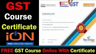 FREE GST Course Online With Certificate - GST Certification Program - Free GST Certification Course