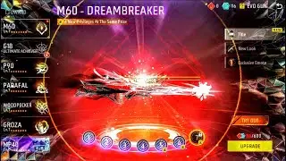 Оружие M60-DREAMBREAKER EVO | Максимальный уровень с 1 по 7 💀 || RIP 11 500💎 || GARENA FREE FIRE