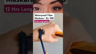 Waterproof Mascara under Rs 100 ✨ 12 hrs long lasting Mark Jo K Fiber Maskara 💫#makeup #drmenkavarma