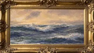 TV ART | Timeless Sea &ndash; Framed in Time | No Music | Oil Painting
