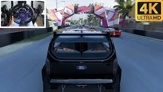 2000Hp Ford SuperVan Goliath Race - Forza Horizon 5 - Moza Steering Wheel Gameplay