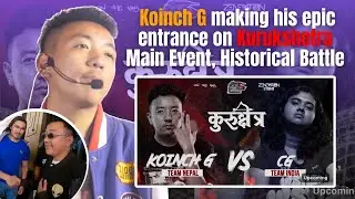 Koinch G making his epic entrance on Kurukshetra Rap Battle, Nepal Vs India