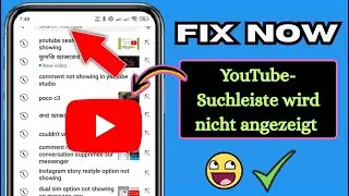 Behebung dass die YouTube-Suchleiste nicht angezeigt wird | Problem mit der versteckten Suchleiste