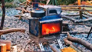 Amazing wood-burning stove that maintains temperature in low temperatures and keeps rising